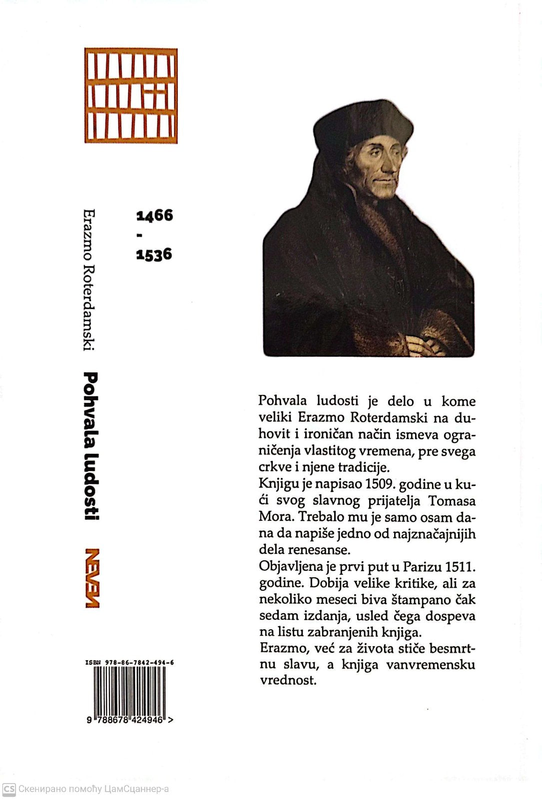 Pohvala ludosti - Erazmo Roterdamski