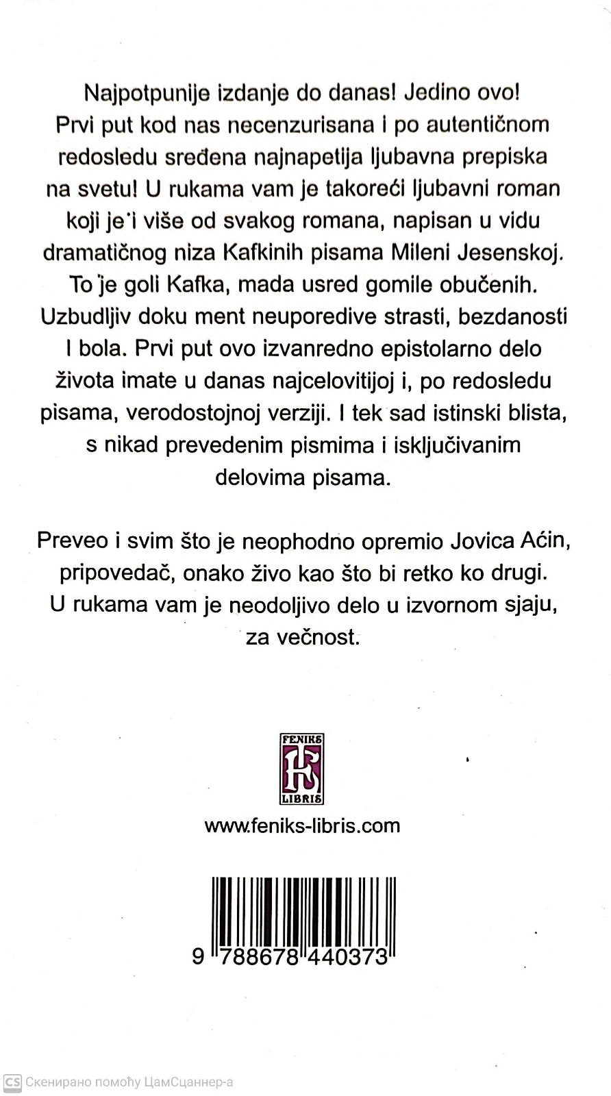 Pisma Mileni - Franc Kafka